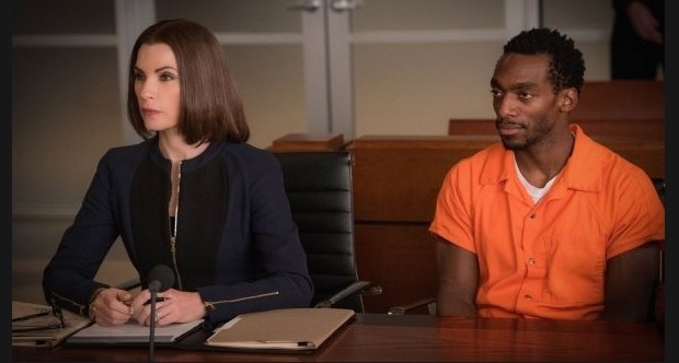 Julianna Margulies and Daniel J. Watts as Clayton Riggs