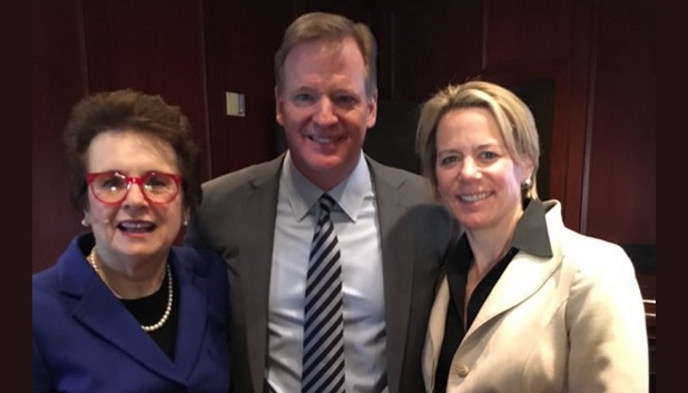 Billie Jean King Roger Goodell Annika Sorenstam