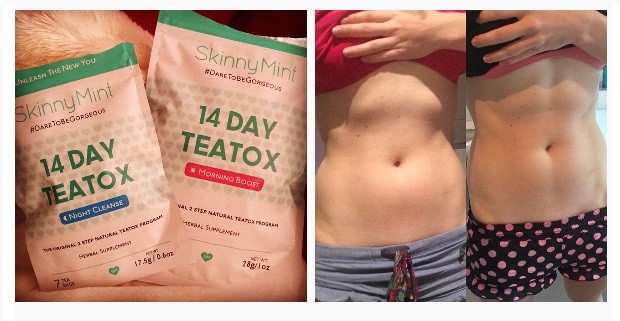 skinny mint tea on instagram