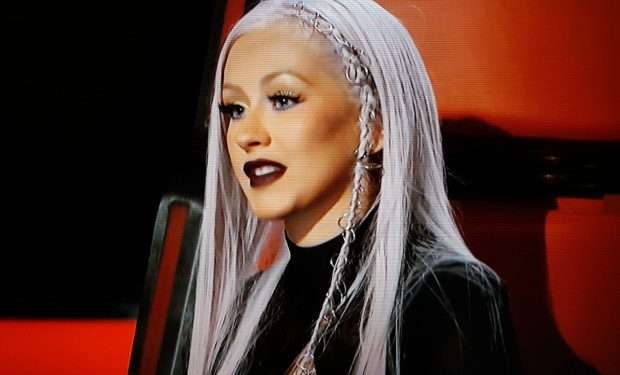 Christina Aguilera on The Voice (NBC) .