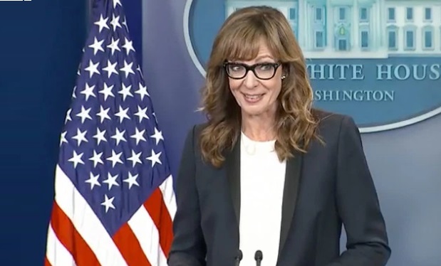 Allison Janney at the White House