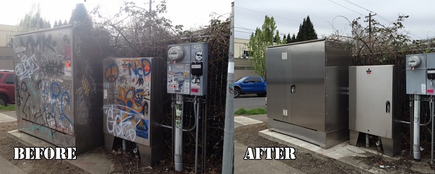 Graffiti removal services