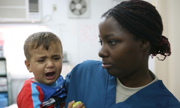 Nurse with a child