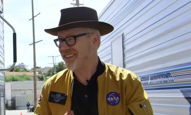 Adam Savage on BattleBots set (Tested.com/YouTube)