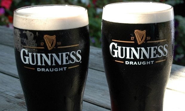 Two pints of Guinness