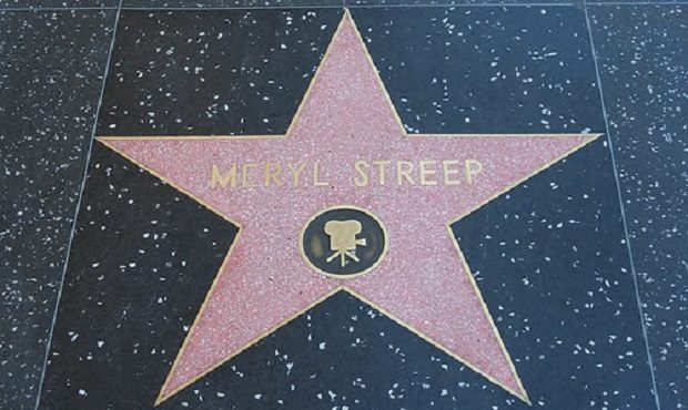 Meryl Streep's Star on Hollywood Boulevard Near Donald Trump's