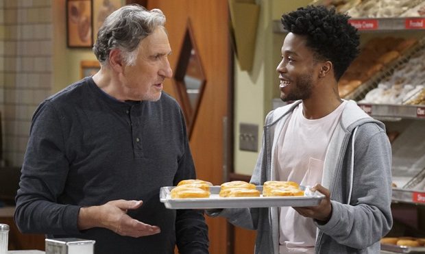 "What's the Big Idea" -- When Franco's creative new donut flavors become bestsellers, Arthur tries to prove he's still relevant by coming up with a unique one of his own. Also, Fawz works to dream up an inventive password in order to keep Maya and James from stealing his store's WiFi, on SUPERIOR DONUTS, Monday, Feb. 6 (9:00-9:30 PM, ET/PT) on the CBS Television Network. Pictured L-R: Judd Hirsch as Arthur and Jermaine Fowler as Franco Photo: Monty Brinton/CBS ÃÂ©2016 CBS Broadcasting, Inc. All Rights Reserved