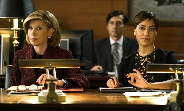Christine Baranski, left, and Cush Jumbo in “The Good Fight,” a spinoff of “The Good Wife.” Credit Patrick Harbron/CBS