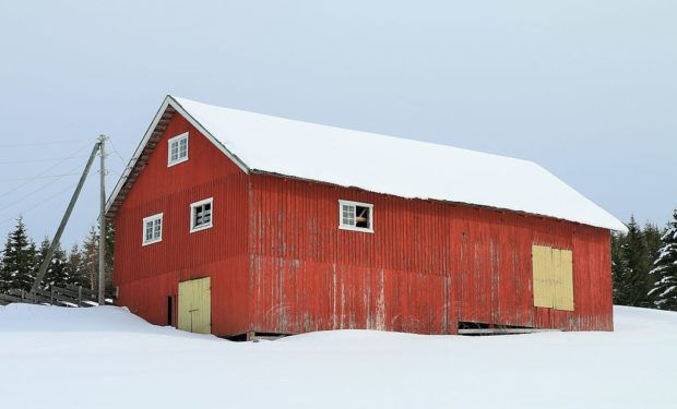 Side of a barn