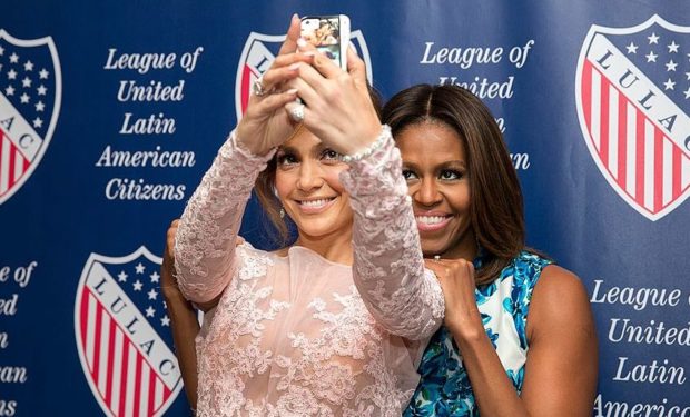 JLo with Michelle Obama