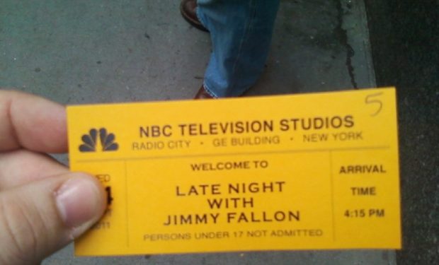 Jimmy Fallon ticket with Roots