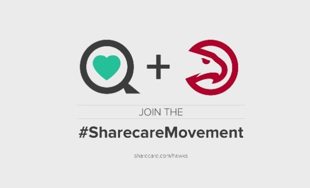 Atlanta Hawks Sharecare Logo Partnership