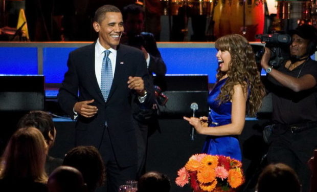 Thalia and Barack Obama