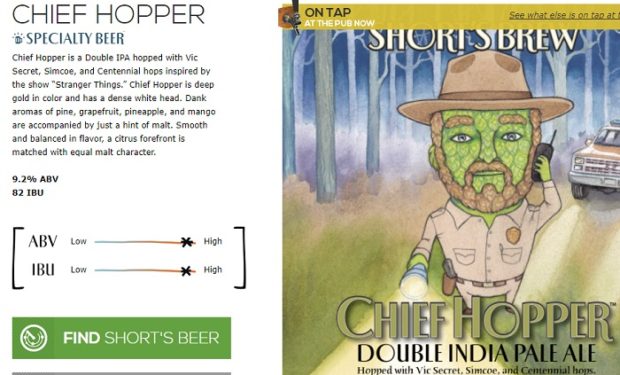 Chief Hopper Double India Pale Ale from Short's Brew in Michigan