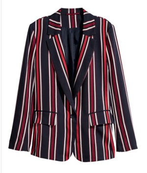 H&amp;M striped jacket, $49
