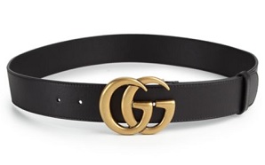 GG Leather Belt by Gucci, $450