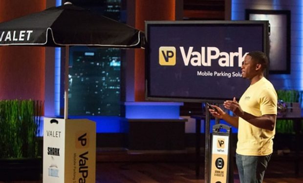 Wayne Johnson pitching ValPark Mobile on Shark Tank (ABC)