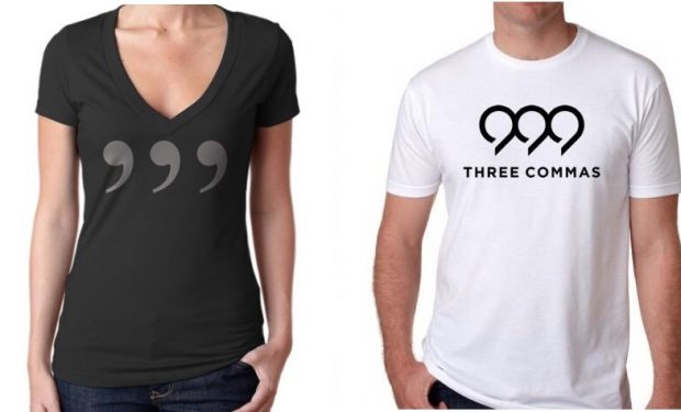 three commas mark Cuban billionaire apparel brand