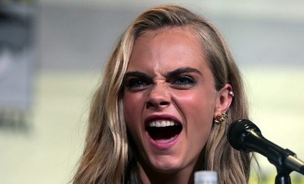 Cara_Delevingne plays the drums like Ringo for VW