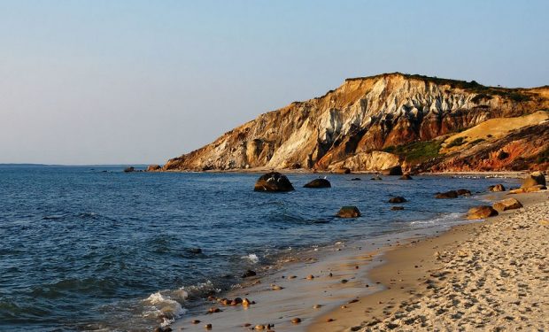 martha's vineyard coast where Jackie O's mansion is