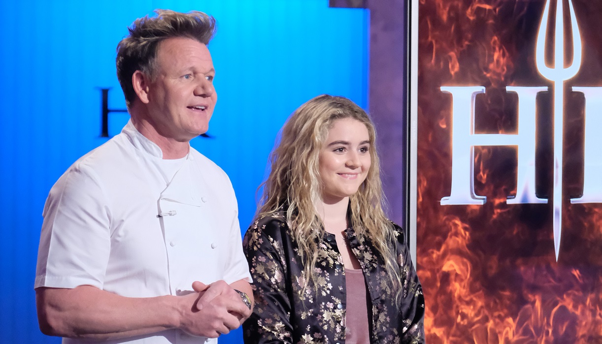 HELL’S KITCHEN: (L-R) Host/chef Gordon Ramsay and Matilda Ramsay in the "One Hell of a Party" episode of HELL’S KITCHEN airing Friday, Dec. 7 (9:00-10:00 PM ET/PT) on FOX. © 2018 FOX Broadcasting. CR: FOX