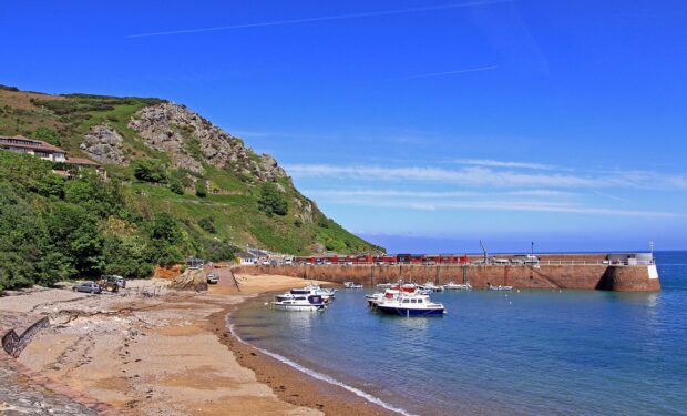 Jersey, England beach