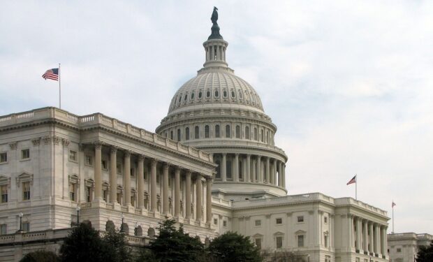 The US Senate's side of the Capitol Building in Washington, DC.