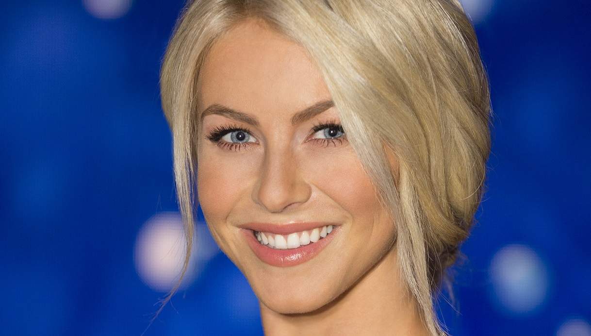 Julianne Hough Parties in Sheer Mini Dress and Bold Red Lips