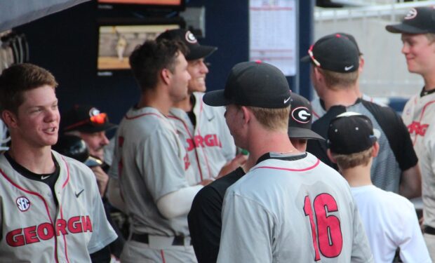 Georgia baseball dugout