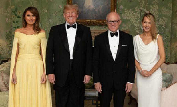 Trump and Woody Johnson