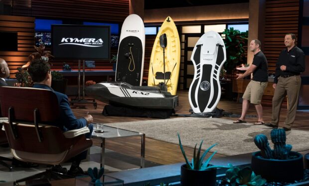 Kymera pitch on Shark Tank (ABC/Eric McCandless)