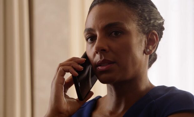 Marsha Thomason on Magnum PI (CBS screengrab)