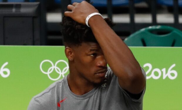 Jimmy Butler, NBA star, photo by: Agência Brasil Fotografias [CC BY 2.0], via Wikimedia Commons, cropped