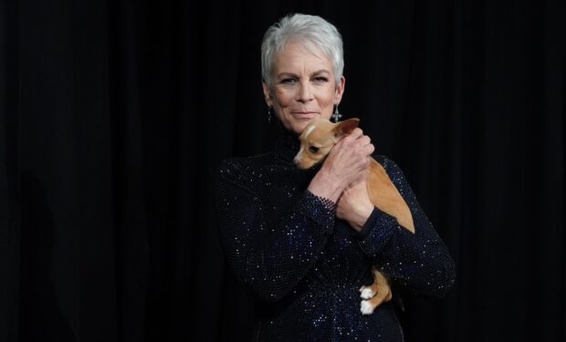 Jamie Lee Curtis at the oscars