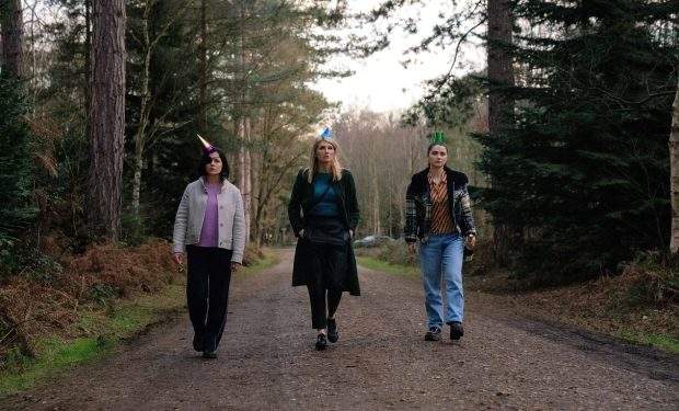 Sarah Greene, Sharon Horgan and Eve Hewson in "Bad Sisters"(courtesy: Apple TV+)