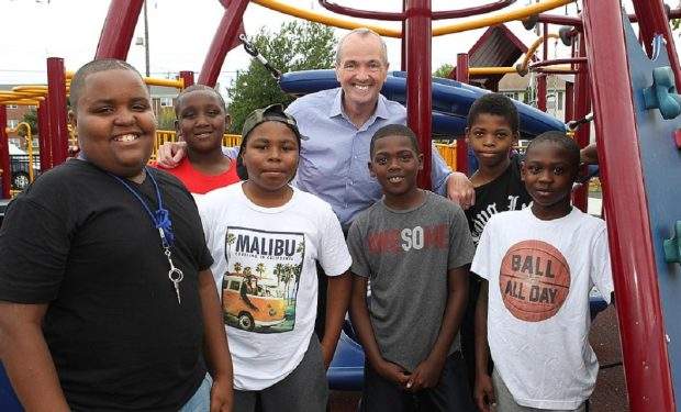 Phil Murphy with some New Jersey youth
