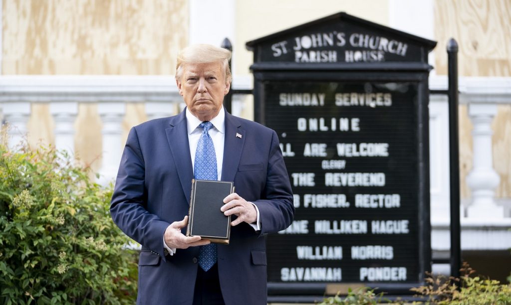 Pres. Trump visits St. John's Episcopal Church, June 2020